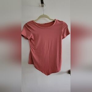 Kid's Pink Asymmetrical Hem Top Size Medium